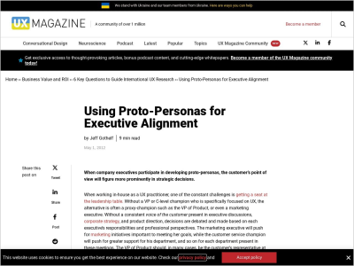 Imagem do post Using Proto-Personas for Executive Alignment