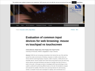 Imagem do post Evaluation of common input devices for web browsing: mouse vs touchpad vs touchscreen