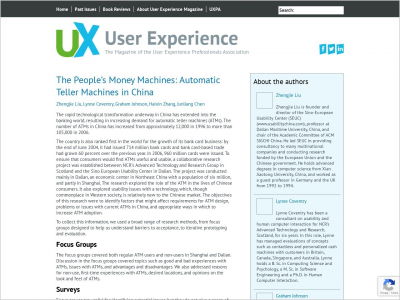 Imagem do post The People’s Money Machines: Automatic Teller Machines in China User Experience Magazine