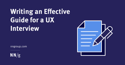 Imagem do post Writing an Effective Guide for a UX Interview