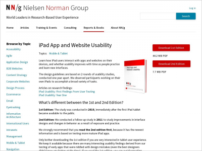 Imagem do post iPad App and Website Usability