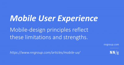 Imagem do post Mobile User Experience: Limitations and Strengths