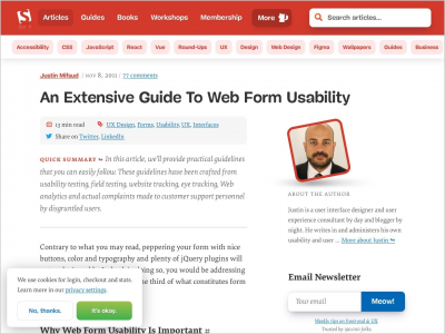 Imagem do post An Extensive Guide To Web Form Usability