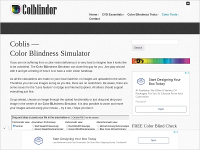Imagem do post Coblis - Color Blindness Simulator