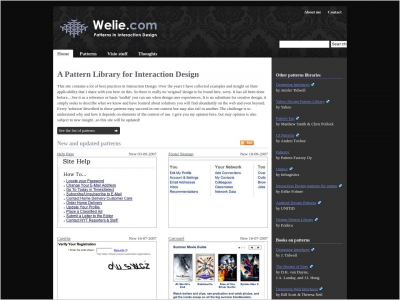 Imagem do post Welie - Patterns in Interaction Design