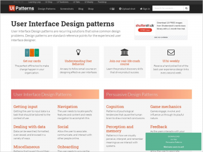 Imagem do post UI Patterns - User Interface Design patterns