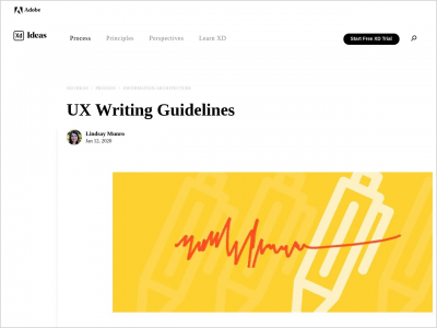 Imagem do post UX Writing Guidelines