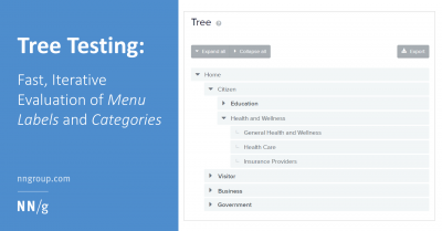 Imagem do post Tree Testing: Fast, Iterative Evaluation of Menu Labels and Categories