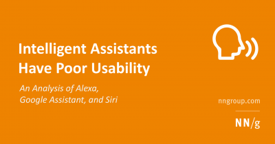 Imagem do post Intelligent Assistants Have Poor Usability: A User Study of Alexa, Google Assistant, and Siri