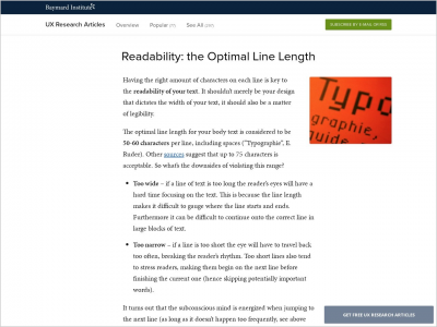 Imagem do post Readability: the Optimal Line Length