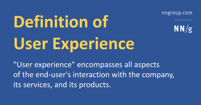 Imagem do post The Definition of User Experience (UX)