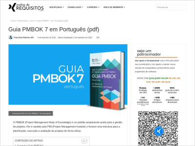 Imagem do post Um guia do conhecimento em gerenciamento de projetos (GUIA PMBOK).