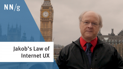 Imagem do post Jakob's Law of Internet User Experience (2 min. video) (Video)