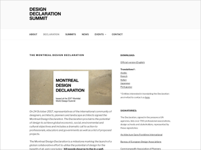 Imagem do post The Montreal Design Declaration