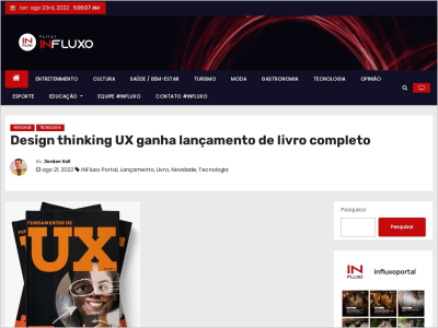 Imagem do post Design thinking UX ganha lançamento de livro completo – InFluxo Portal