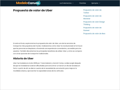 Imagem do post Propuesta de valor de Uber