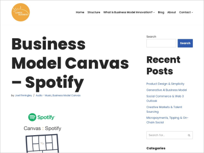 Imagem do post Business Model Canvas – Spotify - Inovação em Modelos de Negócios